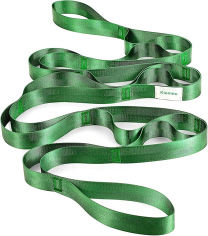 Stretch Strap With Loops For Physical Therapy, Yoga Straps For Stretching With Loops, Non-elastic