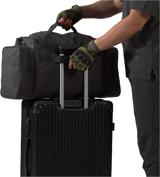 Duffel Bag – Heavy Duty Tactical Gym Bag for Men, Splashwater-Proof Weekender Travel Bag for