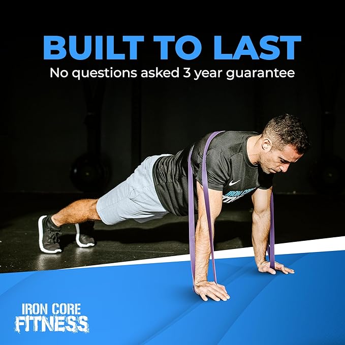 Pull Up Assistance Resistance Bands - Long Loop Power Bands for Men and Women - Strength Power