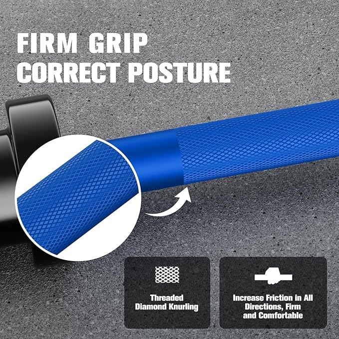 RITFIT Olympic Barbell 4ft/4.8ft/6ft - 2 Inch Weight Bar for Strength Training, Weightlifting