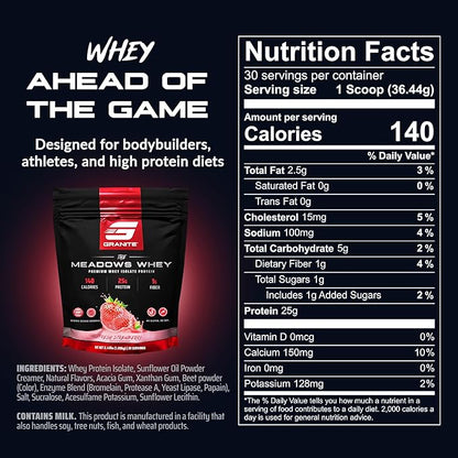 Granite Supplements The Meadows Whey Protein Isolate Protein Powder for Lean Muscle with 150