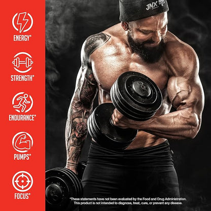 JNX SPORTS The Curse! Pre Workout Powder for Men & Women, Caffeine, Beta-Alanine, Creatine