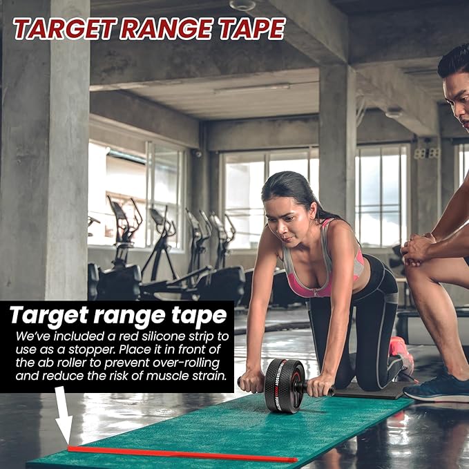Upgraded Ab Roller Wheel. Abdominal Training Roller for Men/Women, Abdominal Wheels Widened to 3.4