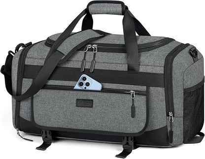 IGOLUMON Gym Bag for Men 40L Sports Duffel Bags Gym Duffle Bag Women with Shoe Compartment & Wet