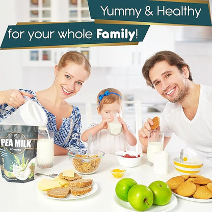 Folona Unsweetened Pea Milk Powder, Sugar Free Non-dairy Coffee Creamer. Perfect for Tea, Smothie