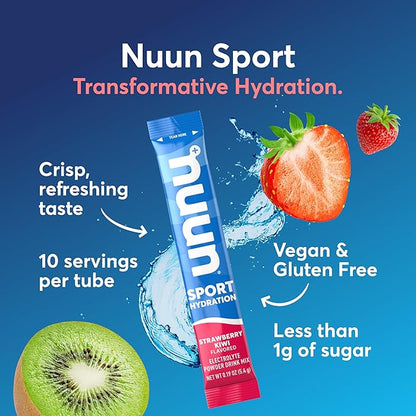 Nuun Sport Electrolyte Powder Packets with Magnesium, Calcium, Potassium, Chloride, and Sodium
