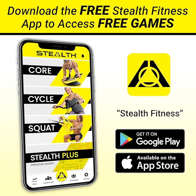 Stealth Core Deluxe Trainer - Turn Fitness Into a Fun Game - Get Strong Sexy Abs and Lean Core