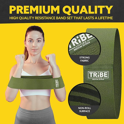 Fabric Resistance Bands for Legs - Workout Bands Resistance Bands for Men and Women - Booty Bands