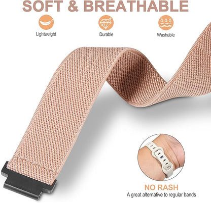 Elastic Nylon Watchband Compatible with Garmin Forerunner 235/220/230/620/630/735XT,Soft Adjustable
