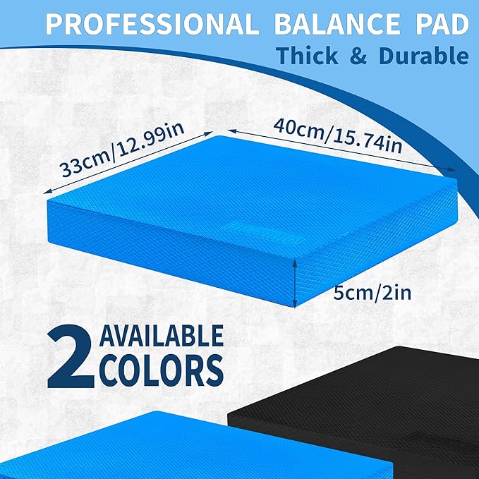 Professional Foam Balance Pad, Large Balance Pads for Physical Therapy, Foam Balance Board for