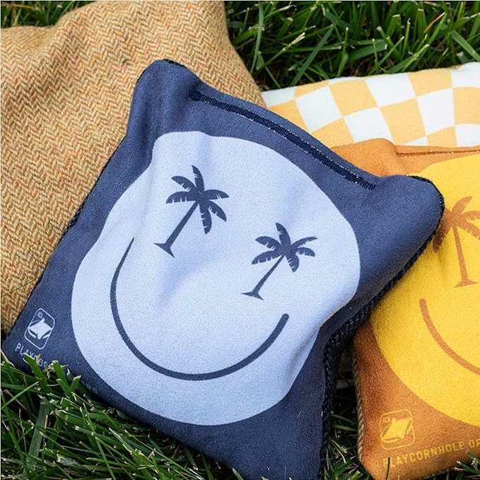 ACA Synergy Soft Professional Cornhole Bags Dual Sided Regulation 6x6 Set of 4 Retro Stripes