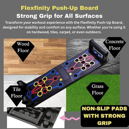 Push Up Board, Portable 25-In-1 Push up Board for Men, | Pilates Bar & Fitness Accessories with