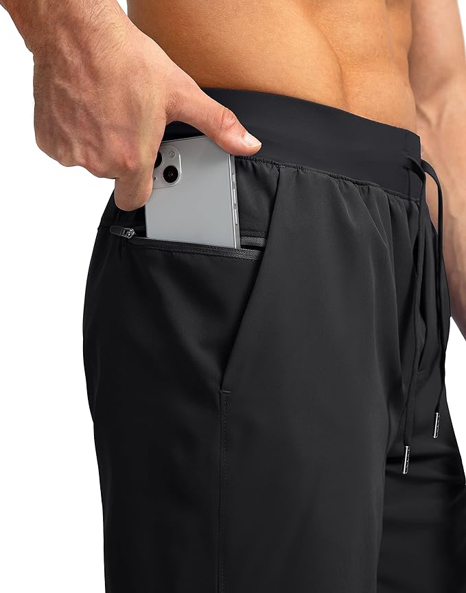 Men's Running Shorts with Zipper Pockets 9 Inch/ 7 Inch / 5 Inch Lightweight Quick Dry Gym Workout