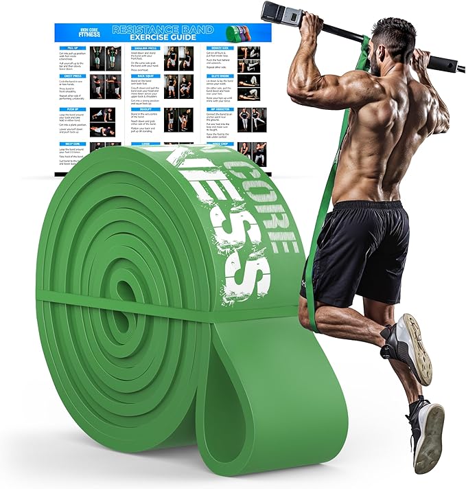 Pull Up Assistance Resistance Bands - Long Loop Power Bands for Men and Women - Strength Power