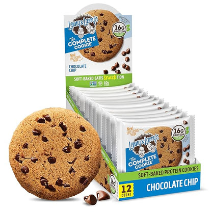 Lenny & Larry's The Complete Cookie, Chocolate Chip, Soft Baked, 16g Plant Protein, Vegan, Non-GMO