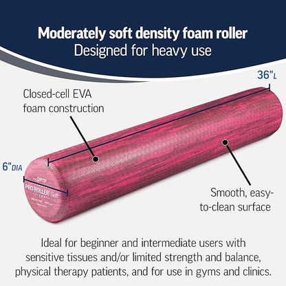 OPTP PRO-Roller Soft Density Foam Roller ??Low Density Soft Foam Roller for Physical Therapy