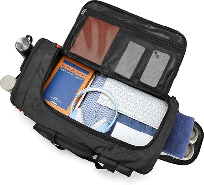 Lyweem Large Duffle Bag Backpack for Travel, 70L Heavy Duty Gym Duffel Bag with Shoes Compartment