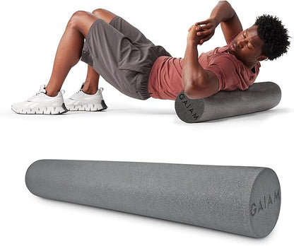 Gaiam Restore Foam Roller for Muscle Massage - Deep Tissue Muscle Massager for Sore Muscles &