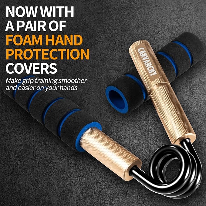 Grip Strength Trainer Set, 50-300LB(6 Pack), Wrist Forearm Strengthener, Metal No Slip, Hand Grip