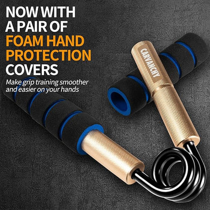 Grip Strength Trainer Set, 50-300LB(6 Pack), Wrist Forearm Strengthener, Metal No Slip, Hand Grip
