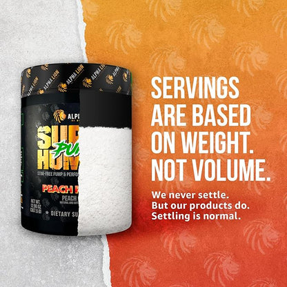 ALPHA LION Superhuman Pump Pre Workout Powder, Nootropic Caffeine & Stim Free Preworkout