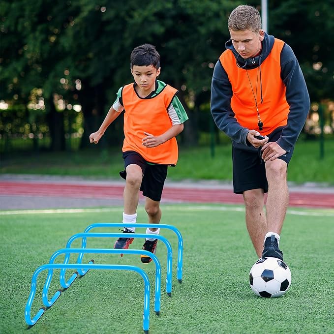 Wettarn 12 Pcs 9" Speed Training Agility Hurdles for Athletes Reliable Training Hurdle Plyometric