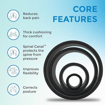 Chirp Wheel Foam Roller ??Targeted Back & Neck Relief, Lumbar Spine Stretcher, Spinal Decompression