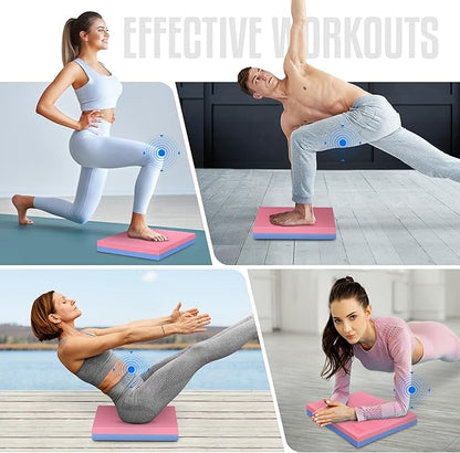 Yes4All Upgraded Size Foam Pad for Exercise, Nonslip Foam Balance Pad Physical Therapy, Yoga &