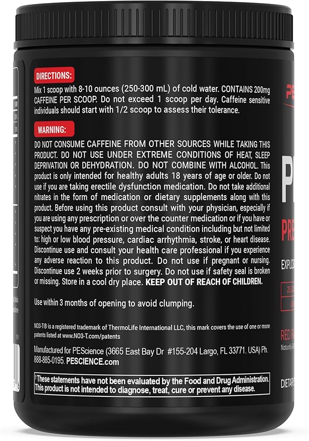 PEScience Prolific-1 Pre Workout Powder for Men & Women with L-Citrulline, Nitric Oxide Booster
