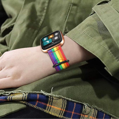 FINTIE Bands Compatible with Fitbit Versa 2/1 / Lite Edition, Soft Nylon Replacement Strap