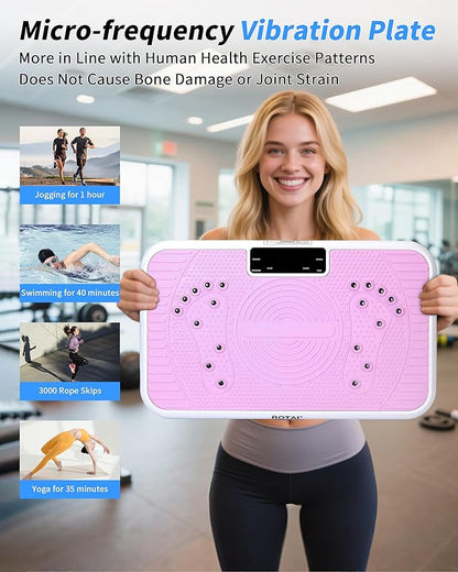 Shake Plate Vibration Exercise Machine for Lymphatic Drainage Massager & Weight Loss, 400 lbs