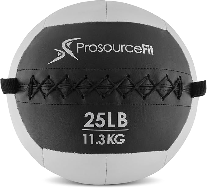 ProsourceFit Soft Medicine Balls, Wall Balls and Full Body Dynamic Exercises, Color-Coded Weights: