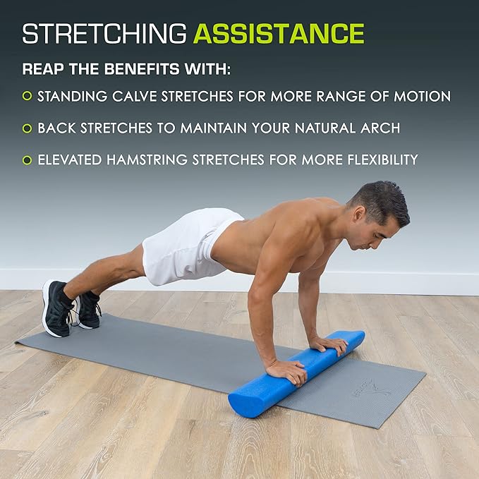 ProsourceFit Flex Foam Rollers for Muscle Massage, Physical Therapy, Core & Balance Exercises