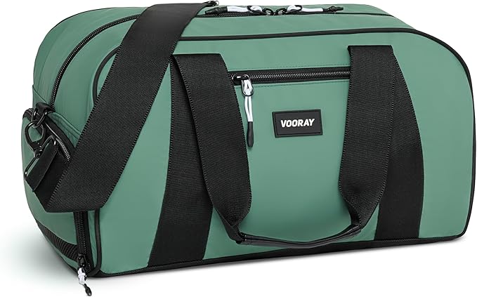 Vooray Burner Gym Duffel Bag, Gym Bag for Women and Men with Shoe Compartment, Weekender, Overnight