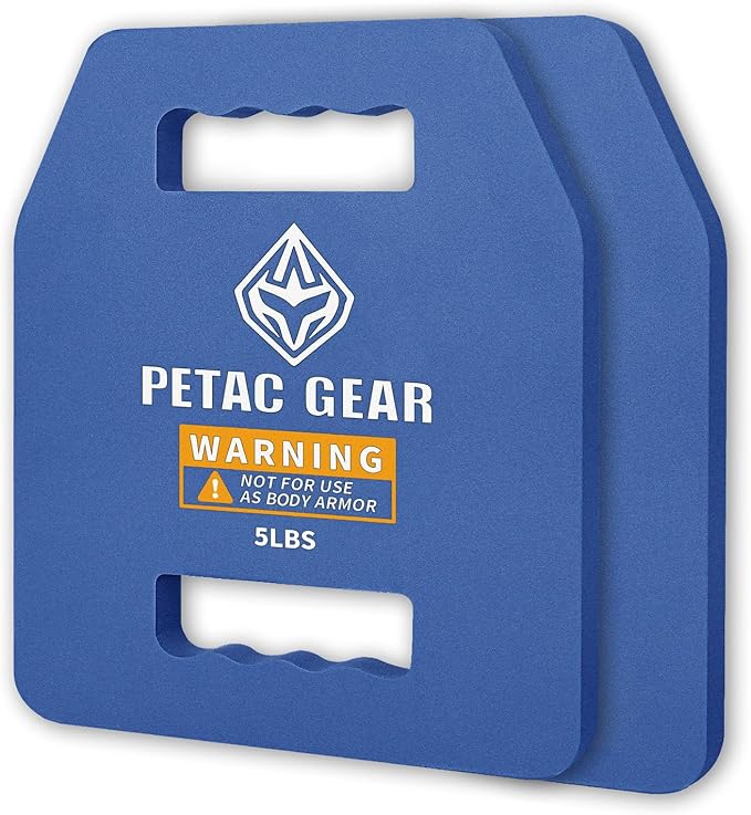 PETAC GEAR Tactical Weights Plates For Weighted Vest For Men Workout,5/10/15/20 LBS Weight Strength