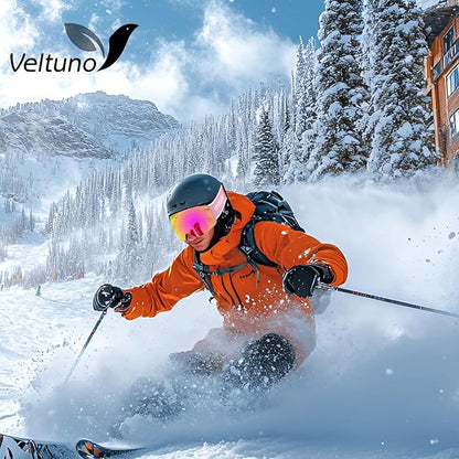 Ski Goggles for Men Women Adult & Youth, OTG Snowboard Goggles Anti Fog, Snow Goggles UV Protection