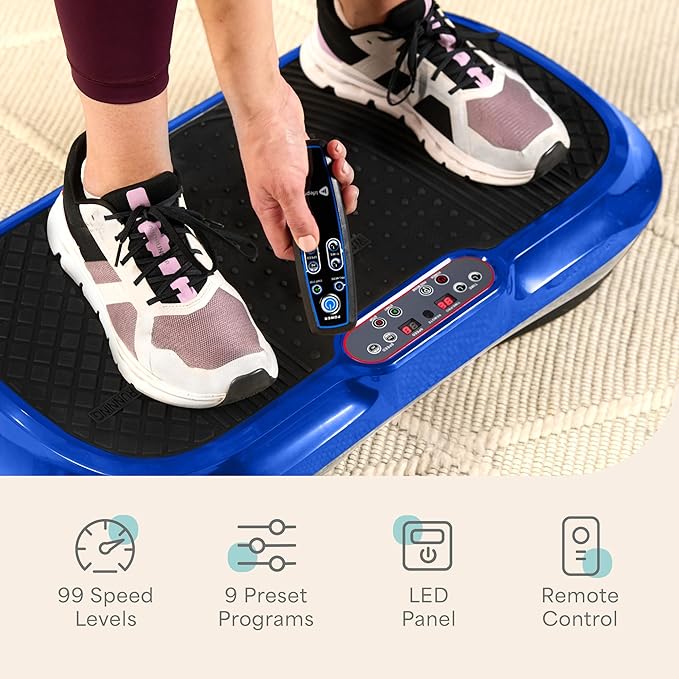 Lifepro Waver Vibration Plate Exercise Machine for Lymphatic Drainage, Muscle Activation, Full-Body