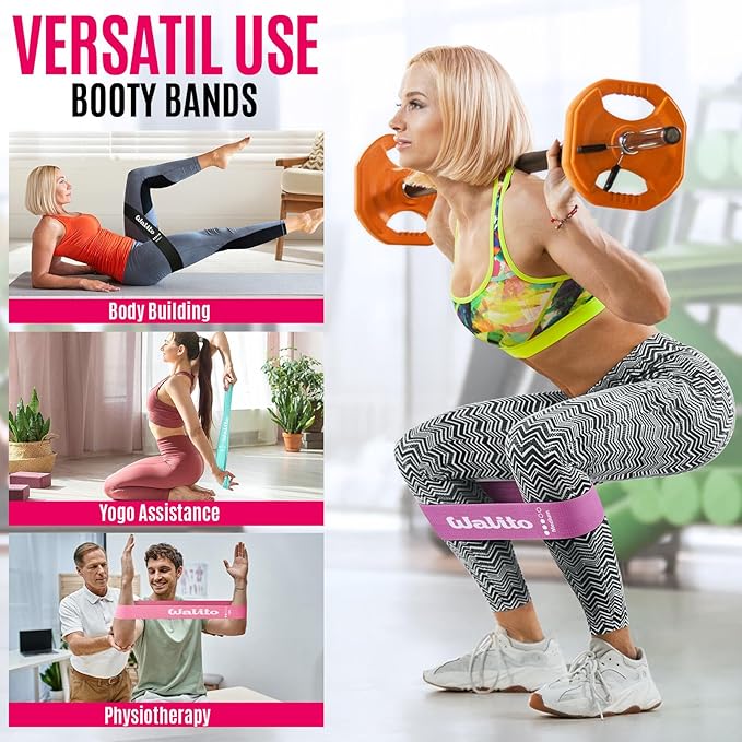 Fabric Resistance Bands for Working Out - Booty Bands for Legs -Glutes Training for Women and Men