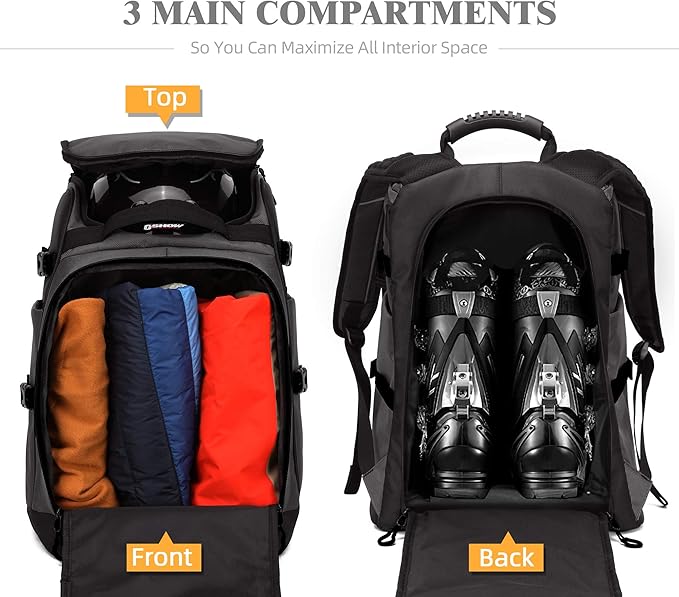 Ski/Snowboard Boot Bag/Skating Bag | Excellent for Store and Transport Gear, Jacket, Helmet
