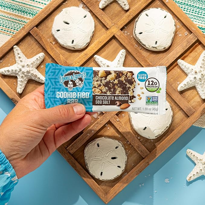Lenny & Larry's Cookie-fied Protein Bar ??Chocolate Almond Sea Salt Vegan Protein Bars 9x45g