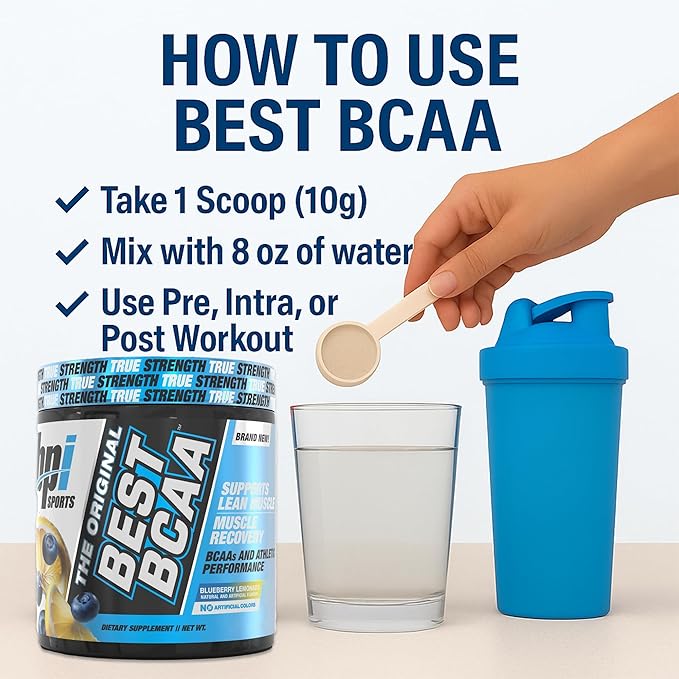 BPI Sports Best BCAA Powder - Muscle Recovery Support - Branched Chain Amino Acids | Building