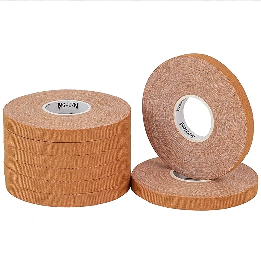Bighorn Athletics Pro Series Jiu-Jitsu Finger Tape, 8-Rolls with Tin Holder, Enhanced Strength