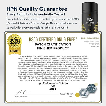 HPN PA(7) Phosphatidic Acid Muscle Builder Top Natural Muscle Builder - Boost mTOR | Build Mass and