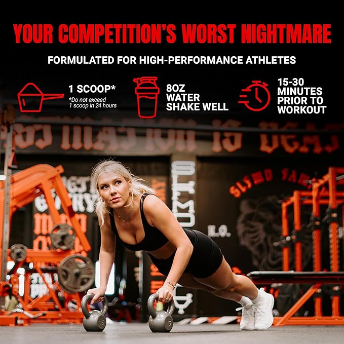 PROSUPPS Mr. Hyde Nightmare Pre Workout Powder with Caffeine & Beta Alanine - Preworkout for