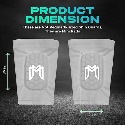 Mini Shin Guards Soccer – Built in Shin Pad Sleeves for Mens, Women, Teens - Small Shin Guards