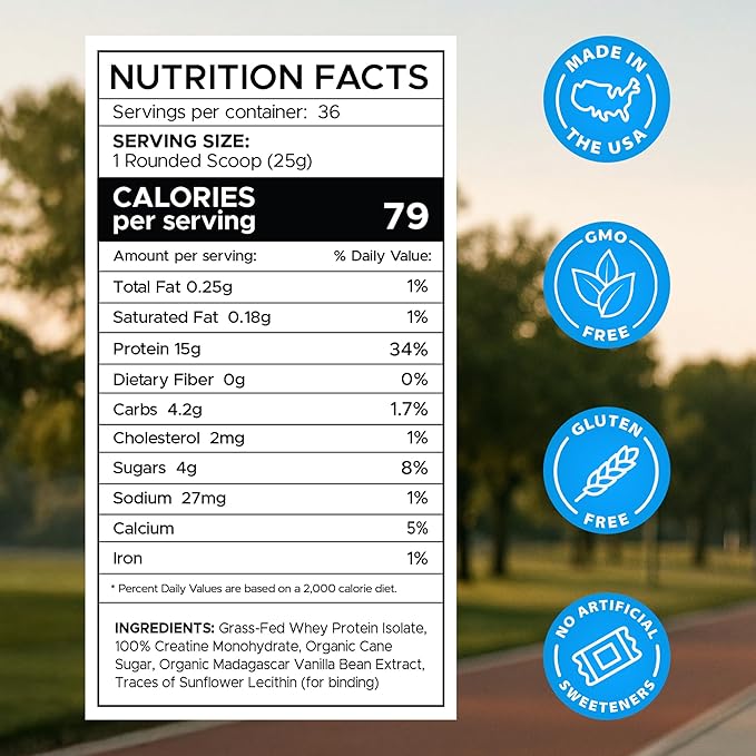 B.rad Superfuel - Grass Fed Whey Protein Isolate Boosted with Creatine | Farm-Fresh