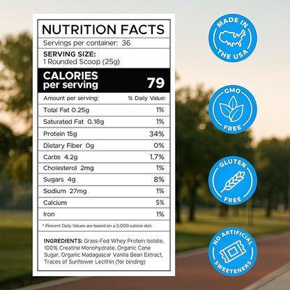 B.rad Superfuel - Grass Fed Whey Protein Isolate Boosted with Creatine | Farm-Fresh