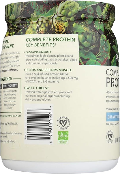 PlantFusion Complete Vegan Protein Powder - Plant Based Protein Powder With BCAAs, Digestive