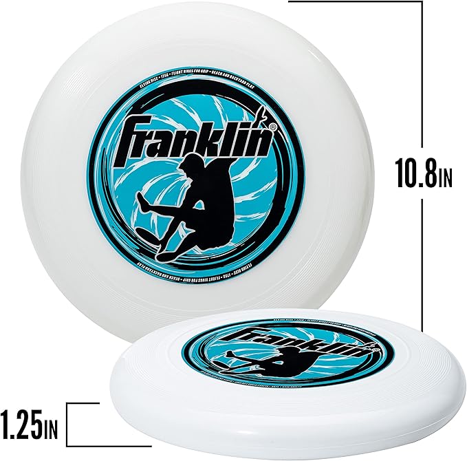 Franklin Sports Flying Disc - Disc for Beach, Backyard, Lawn, Park, Camping - 140 or 175 Grams