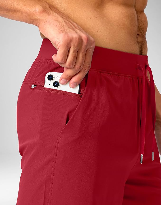 Men's Running Shorts with Zipper Pockets 9 Inch/ 7 Inch / 5 Inch Lightweight Quick Dry Gym Workout